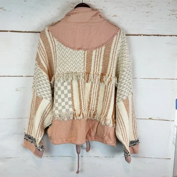 Free People | Everything Nice Multi Media Oversized Jacket, M - Picture 13 of 14